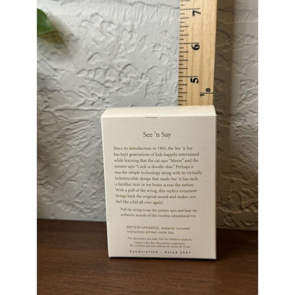 New Hallmark SEE 'N SAY Fisher Price Farm Animals Christmas 2007 Ornament - Picture 4 of 4